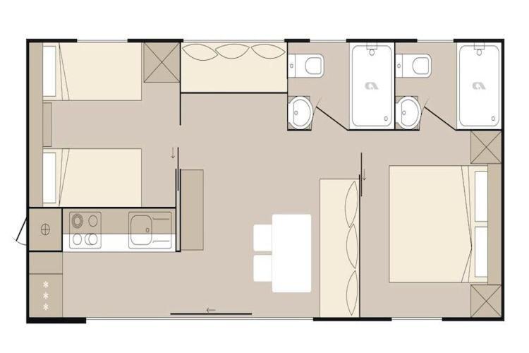 Mobile Home Mediteran Superior By The Pool In Caravan Park Strasko, Novalja Exterior foto